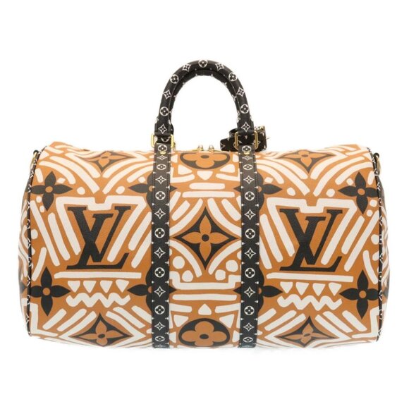 LOUIS VUITTON LV Crafty Keepall Bandouliere 45 Boston Caramel M45473 Auth 29194S - Picture 2 of 16